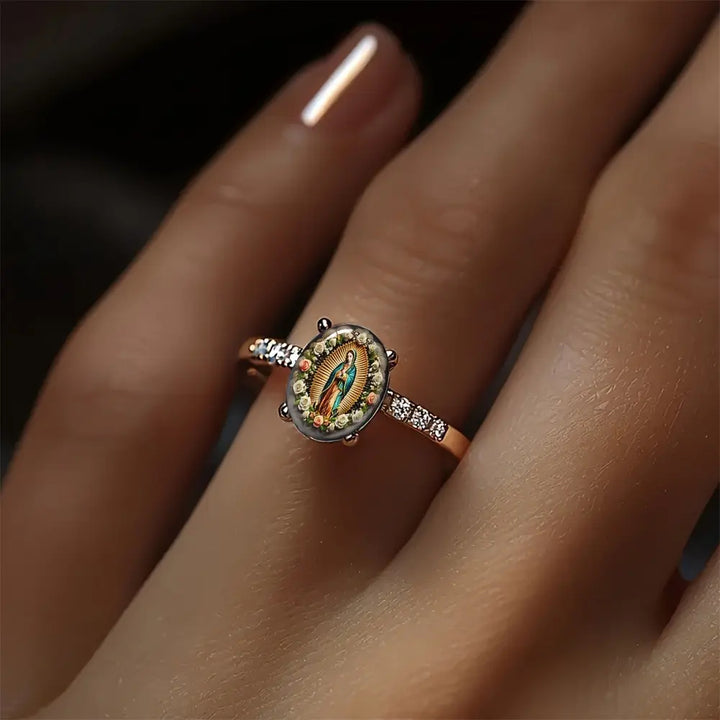 Vintage Floral Madonna Ring