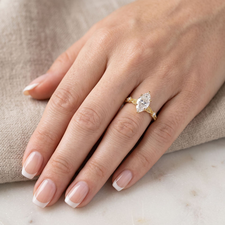 Marquise‑Cut Vintage Ring
