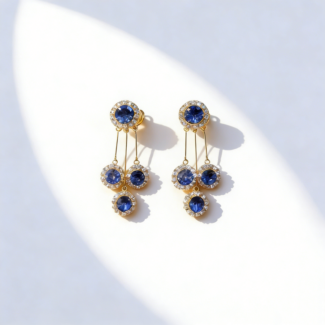 Flower clusters Tassel Earrings