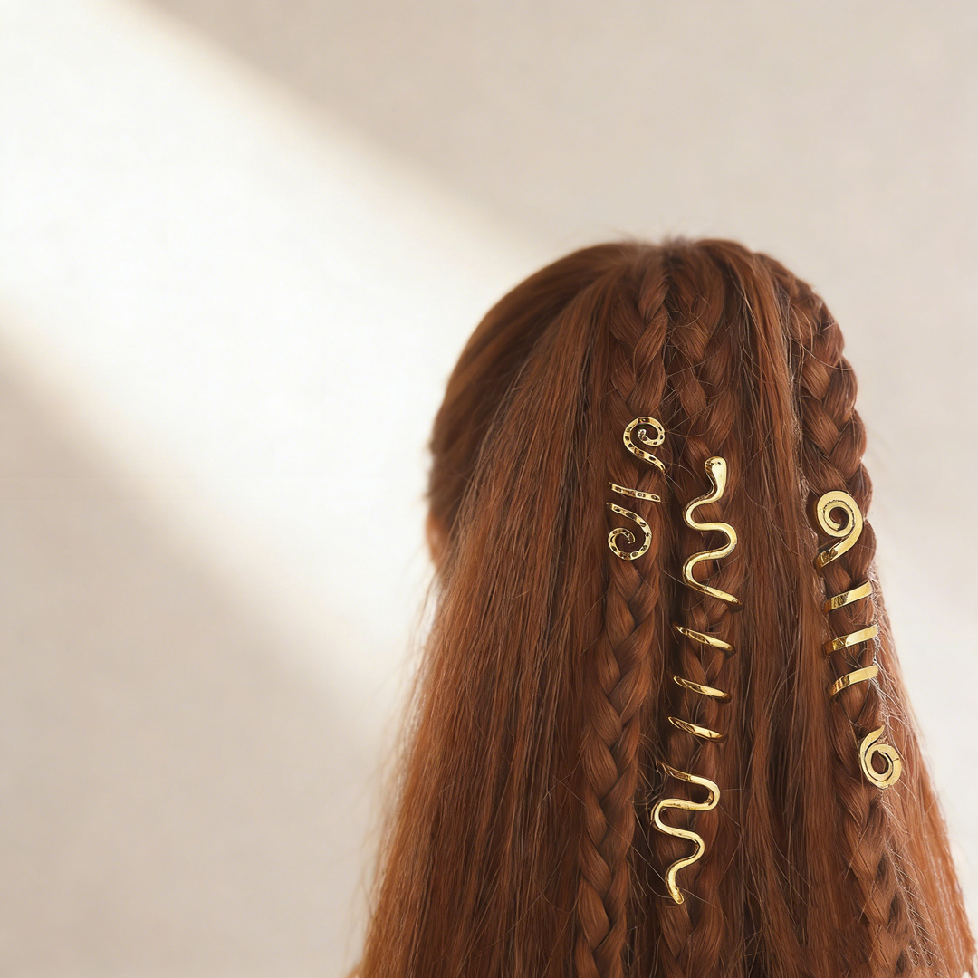 Spiral Hair Ring Set