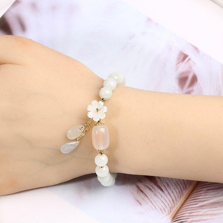 Emerald Jade Stone &amp; Agate Bracelet
