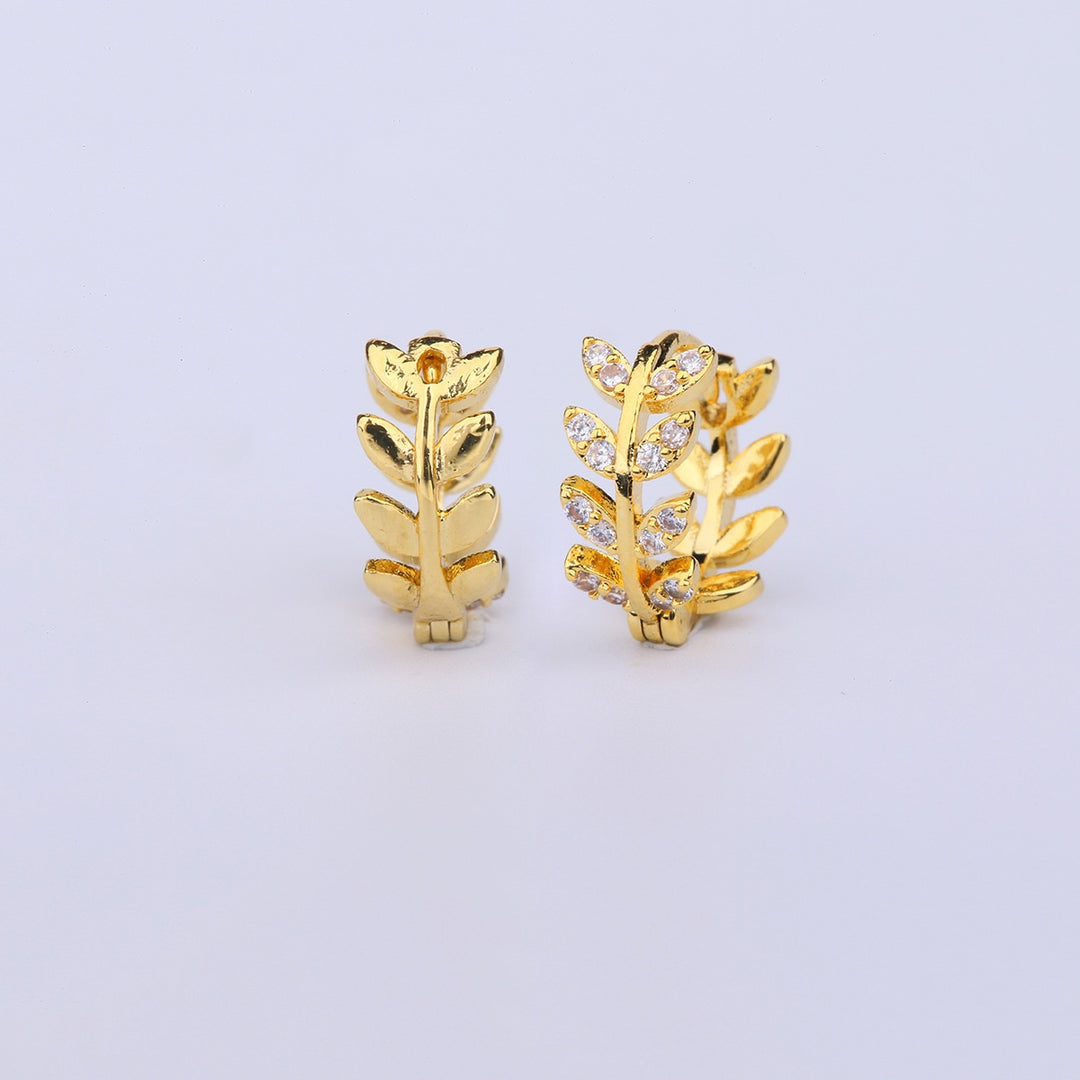 Elegant Wheat Leaf Earrings