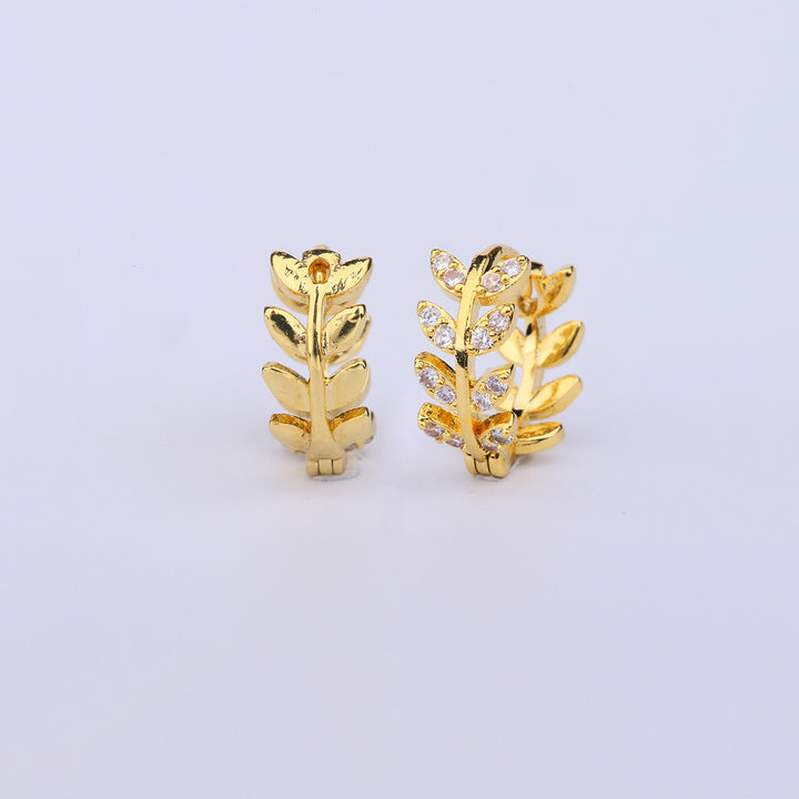 Elegant Wheat Leaf Earrings