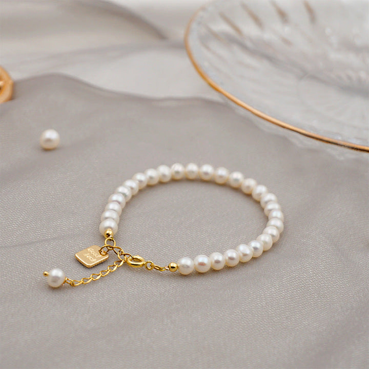 Good Luck Tag ? Natural Freshwater Pearl Bracelet