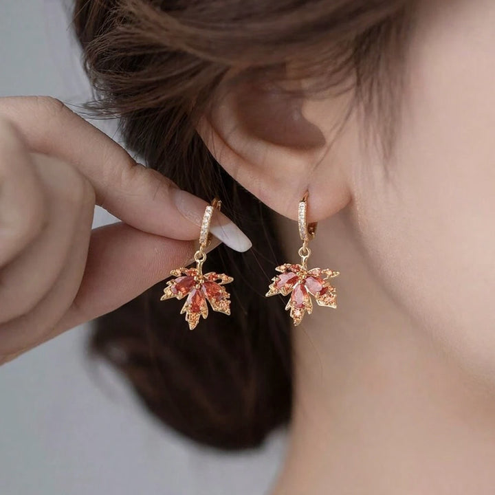 Maple Leaf Drop Earrings