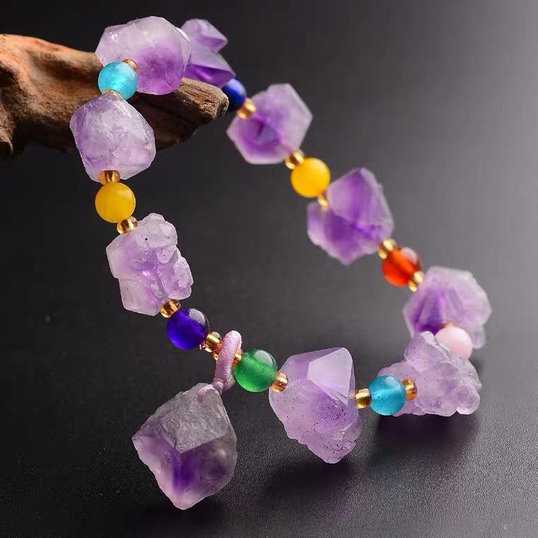 Amethyst &amp; Brave Bracelet