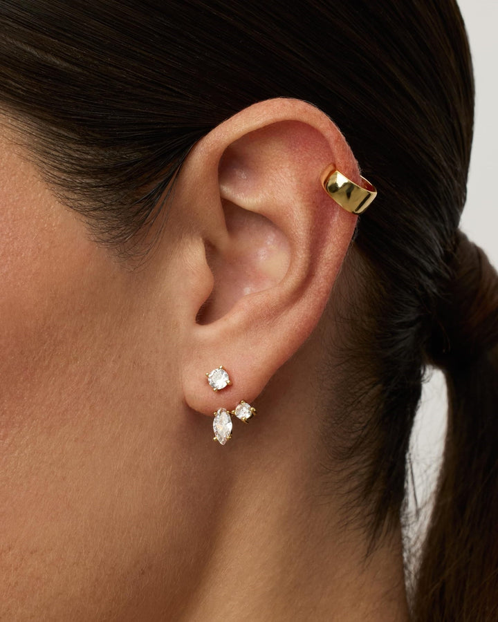 Elegant Back-hook Stud Earring Collection