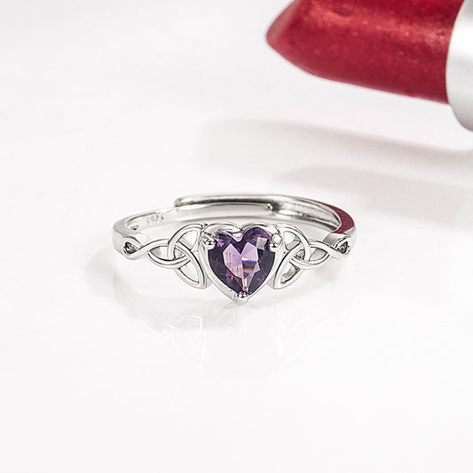 Classic Heart Crystal Ring