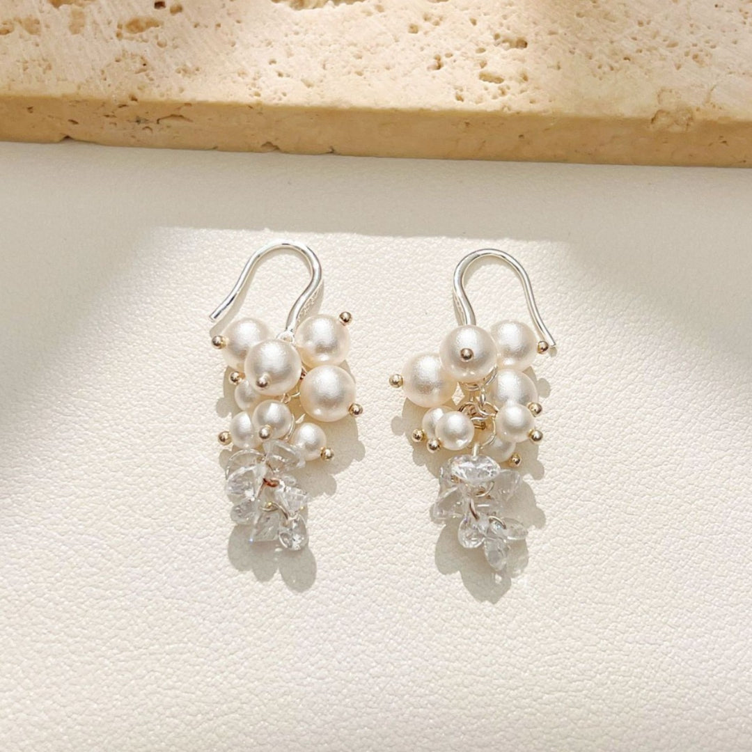 Elegant Pearl Tassel Earrings
