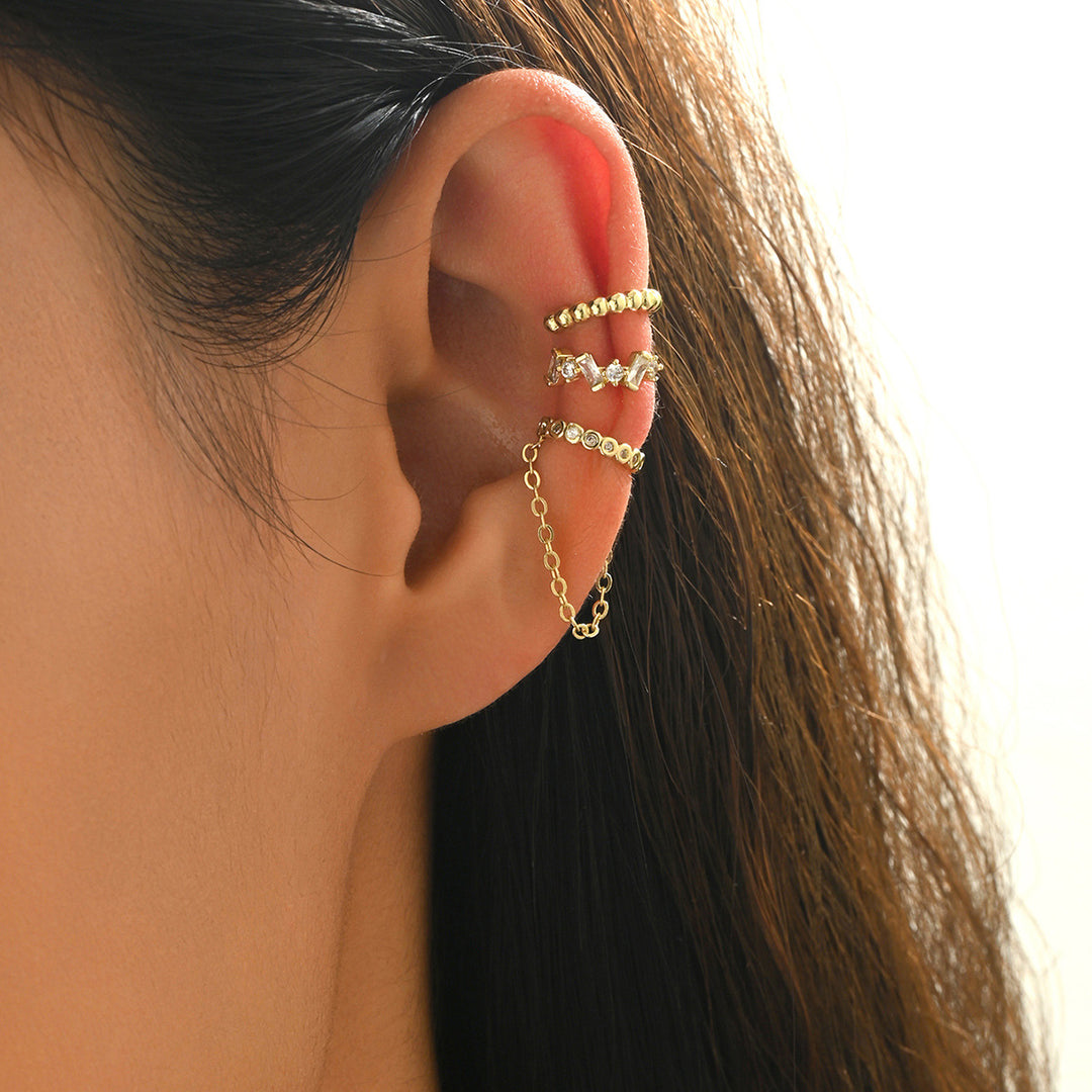 Minimalist Stackable Chain Earrings