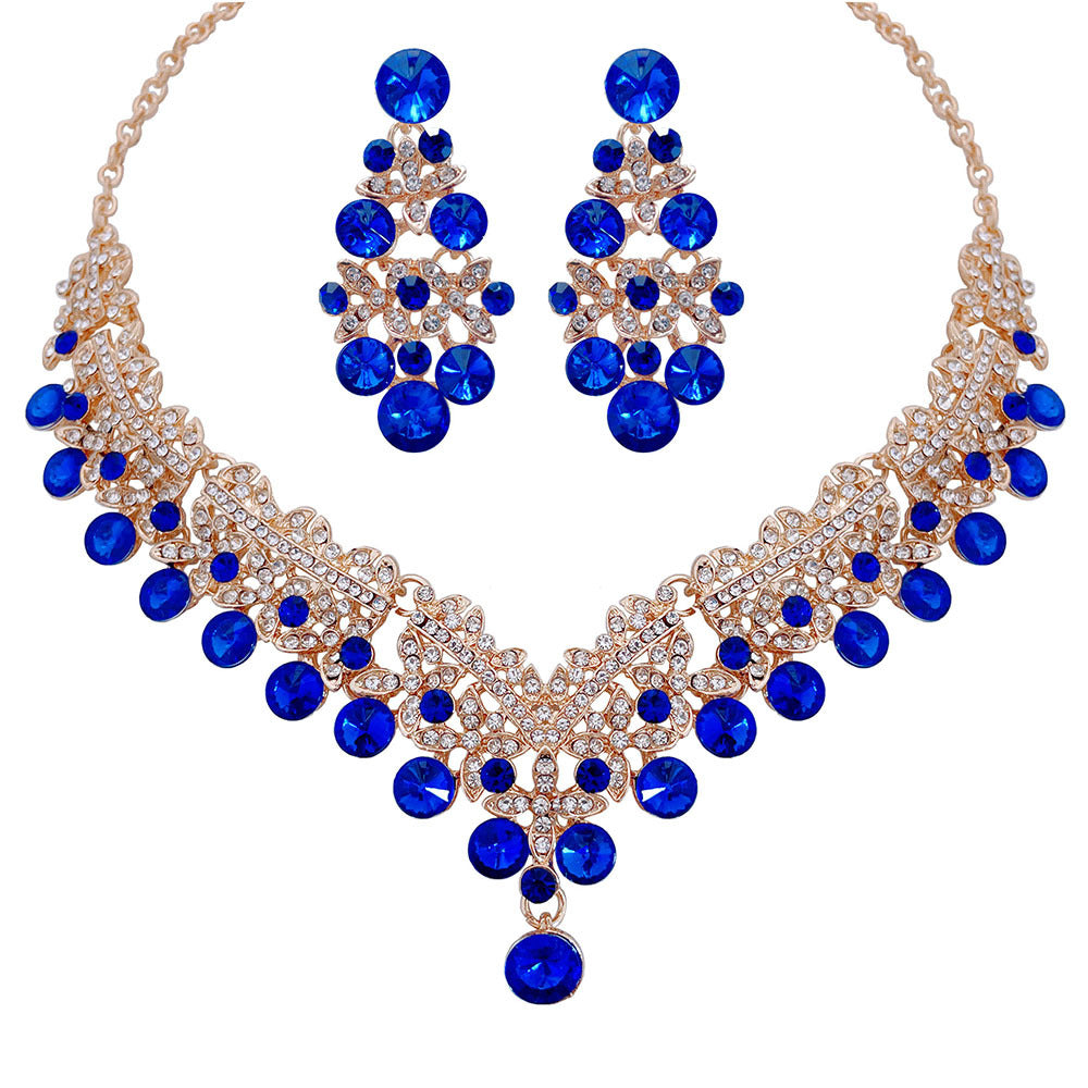 Natural Gemstone Necklace &amp; Earrings Set