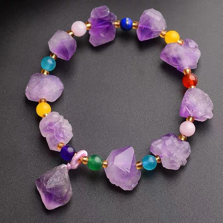 Amethyst &amp; Brave Bracelet