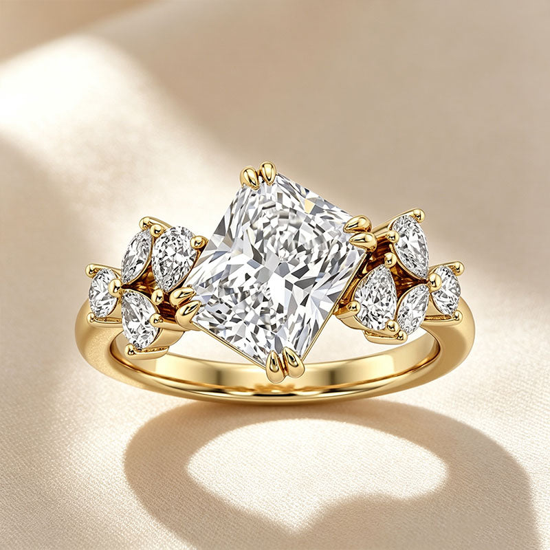 Radiant Marquise Cluster Ring