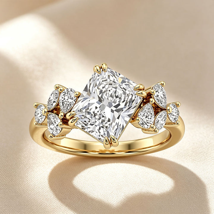 Radiant Marquise Cluster Ring