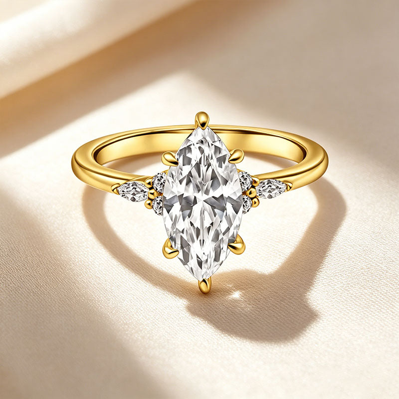 Minimalist Marquise-Shaped Ring