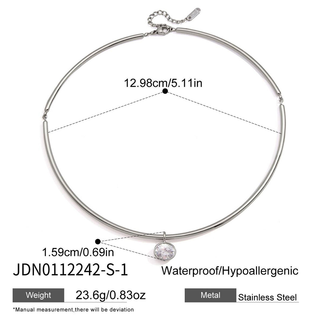 Full Moon Star Diamond Teardrop Necklace