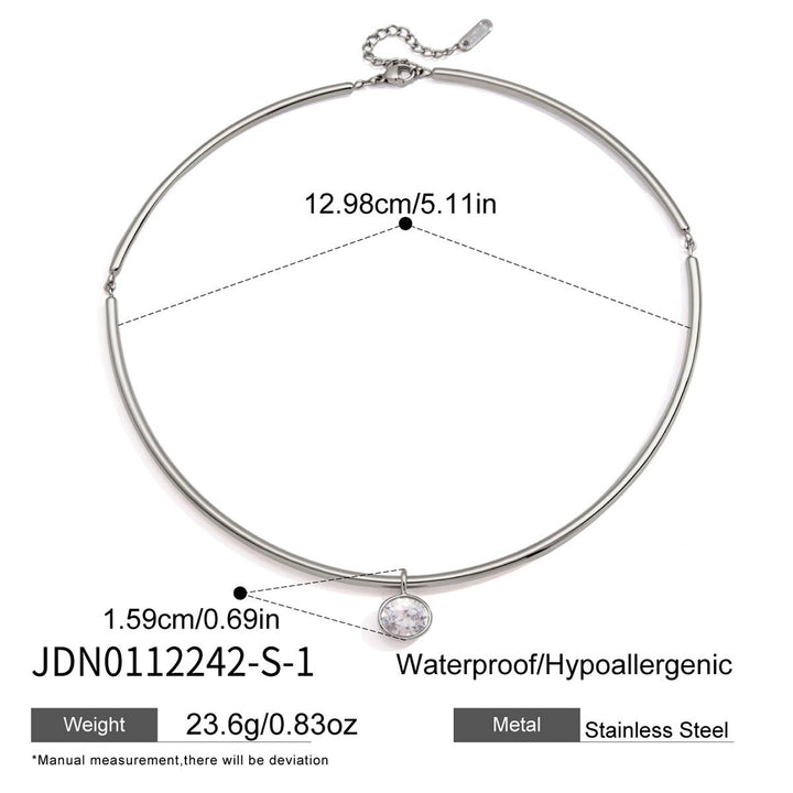 Full Moon Star Diamond Teardrop Necklace