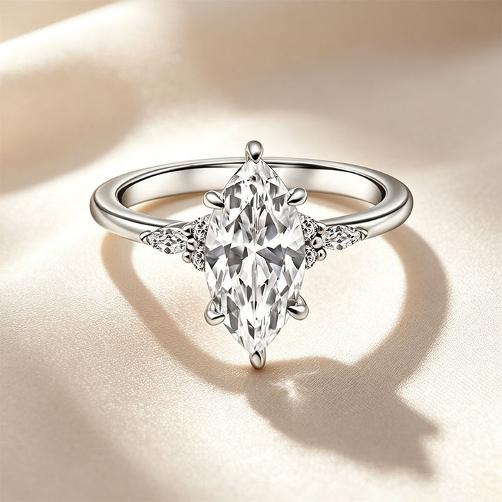 Minimalist Marquise-Shaped Ring