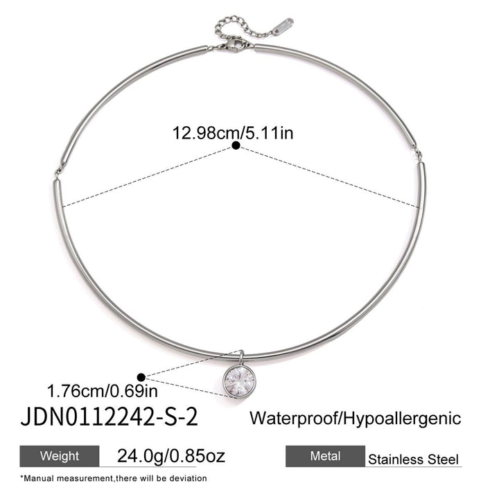 Full Moon Star Diamond Teardrop Necklace