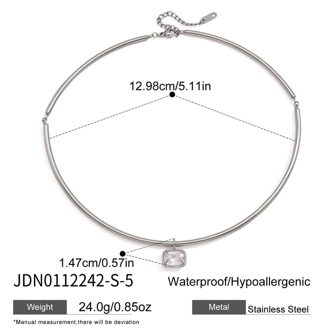 Full Moon Star Diamond Teardrop Necklace