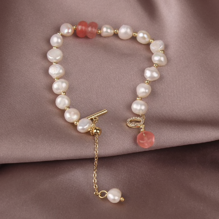 Freshwater Pearl &amp; Aventurine Bracelet