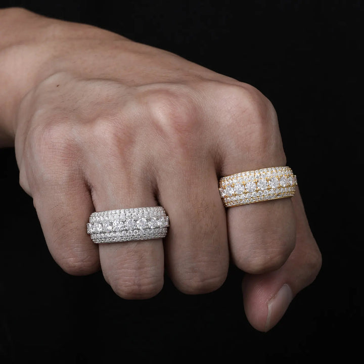 All Over Pave Wide Statement Ring