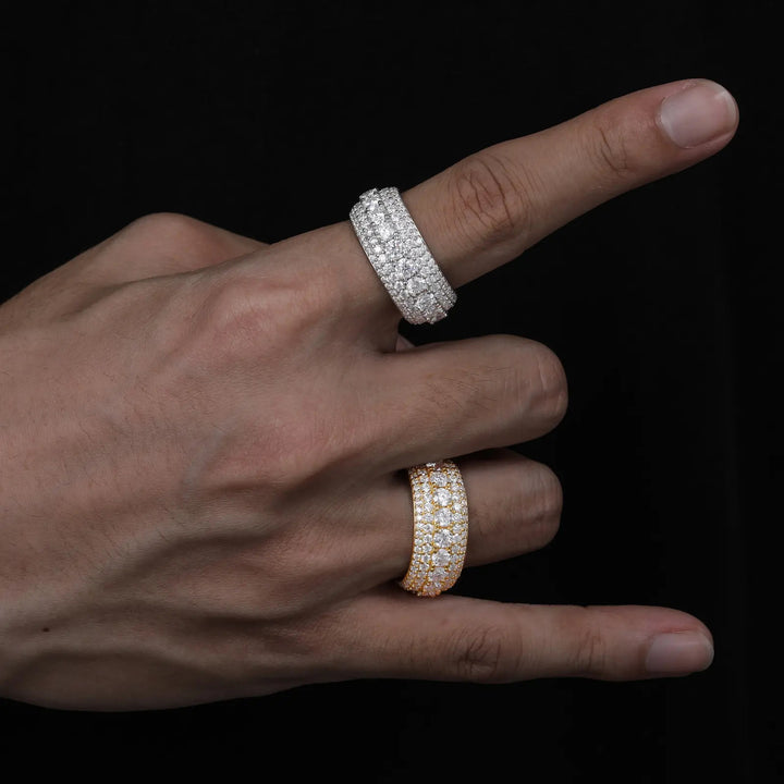 All Over Pave Wide Statement Ring
