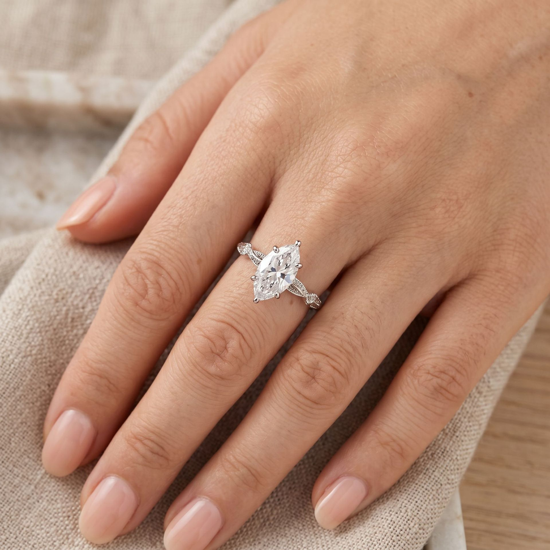 Marquise‑Cut Vintage Ring