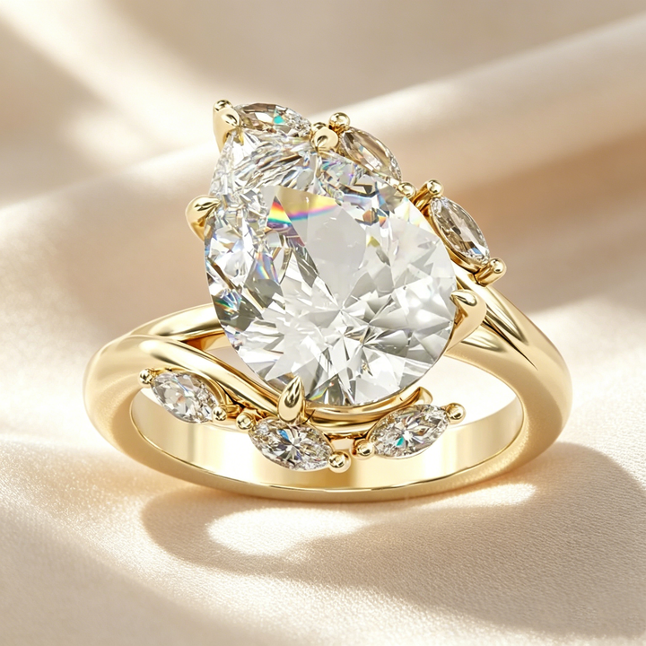 Pear-Shaped Cut Ring