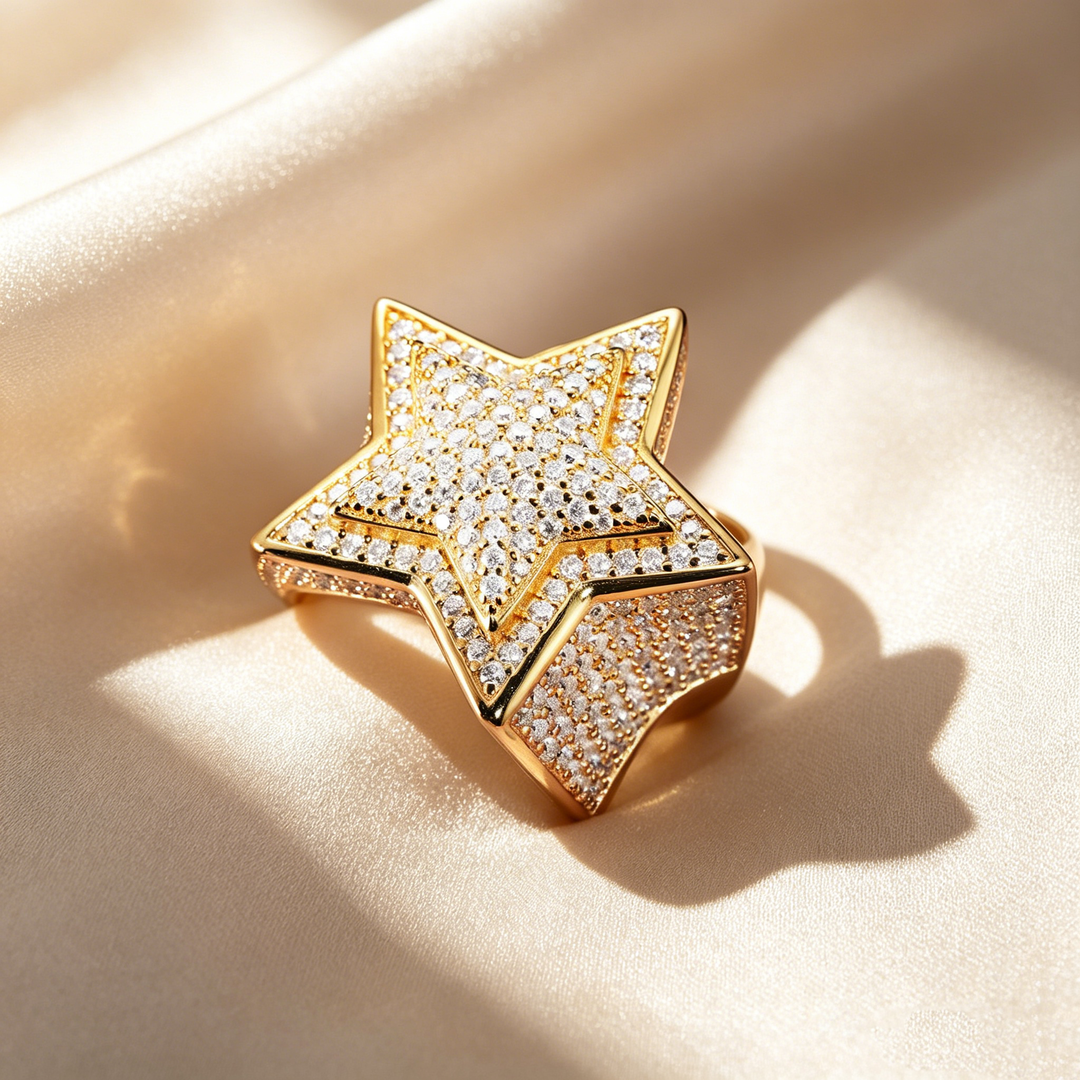 Luxury Five-Pointed Star Ring