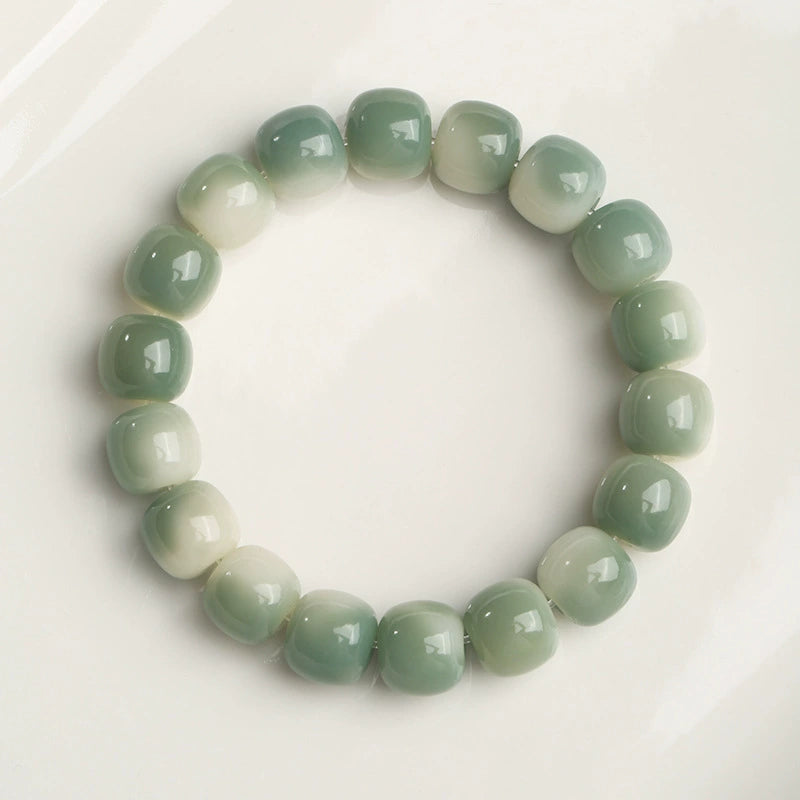 White jade bodhi bracelet