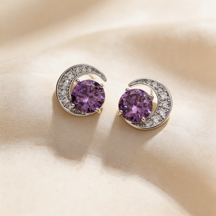 Elegant Sun, Moon &amp; Star Stud Earrings